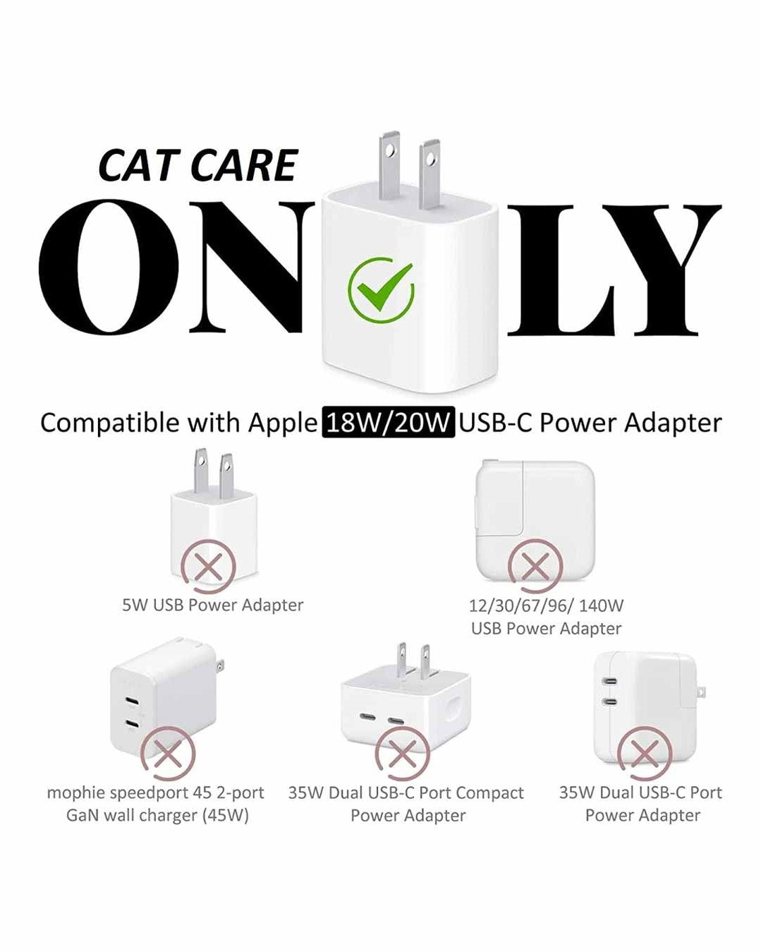 Gamepad (White) - iPhone 18-20W Charger Adapter and Cable Protector Case