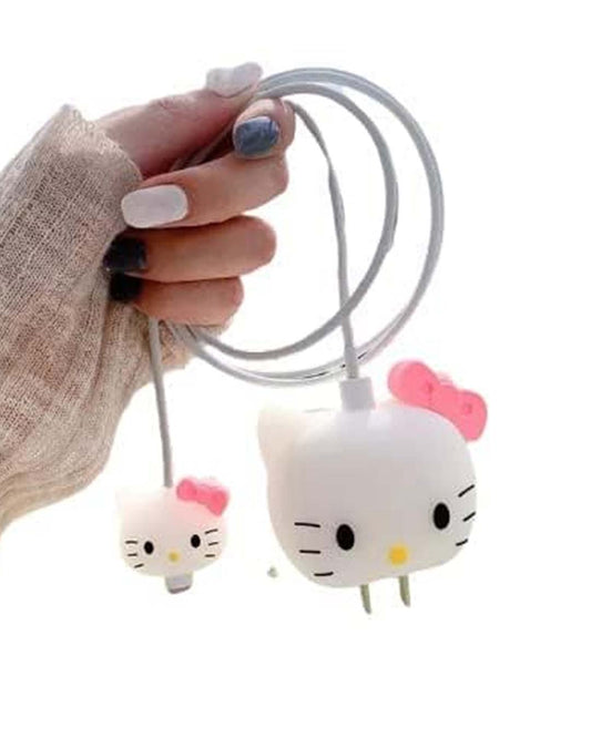 Cutipie Kitty - iPhone Charger Case and Cable Protector