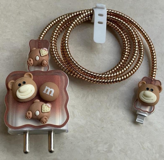 ChocoBear - iPhone 18-20W Charger Adapter and Cable Protector Case