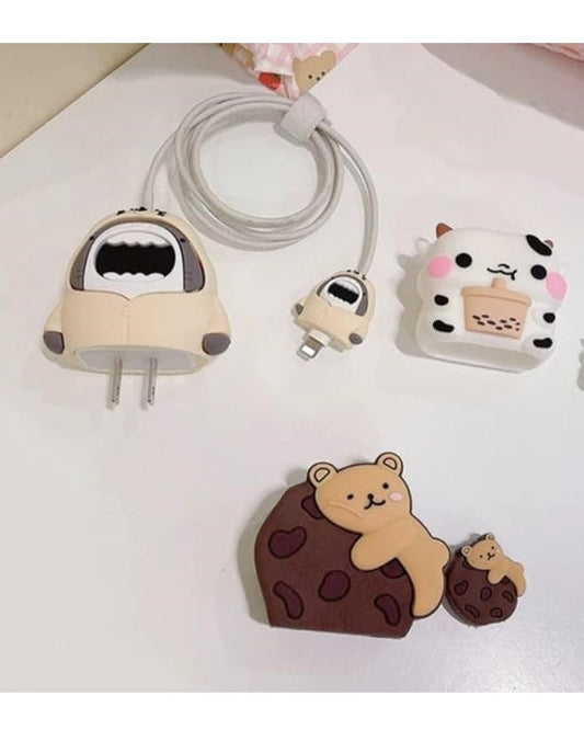 Beary Cute-- iPhone Charger Case and Cable Protector