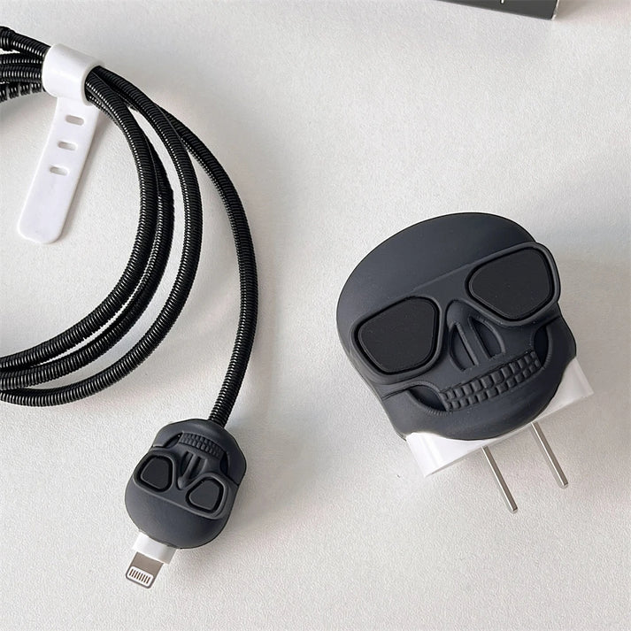 Drip Skull - iPhone 18-20W Charger Adapter and Cable Protector Case