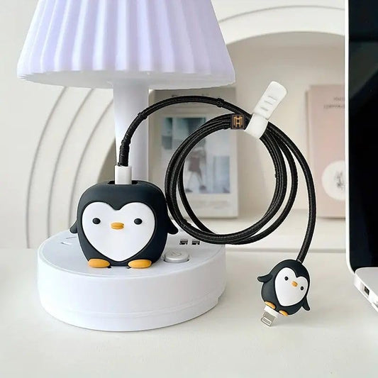 BLACK PENGUIN - iPhone 18-20W Charger Adapter and Cable Protector Case