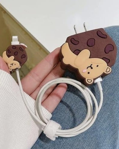 Beary Cute-- iPhone Charger Case and Cable Protector