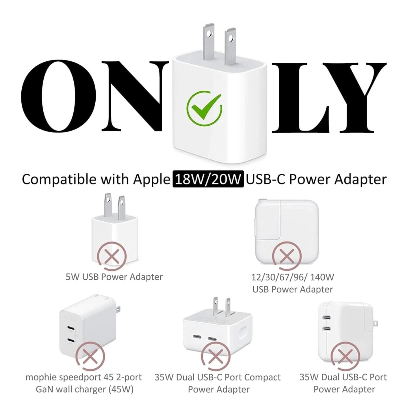 "Mini Muse" iPhone 18-20W Charger Adapter and Cable Protector Case