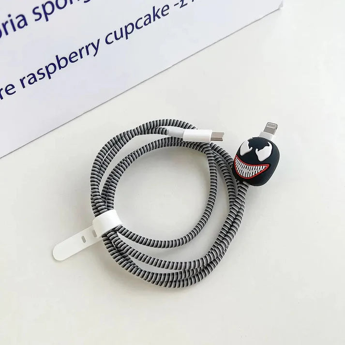 Marvel Venom - iPhone 18-20W Charger Adapter and Cable Protector Case