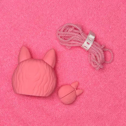 Labubu Doll - iPhone 18-20W Charger Adapter and Cable Protector Case (Pink)