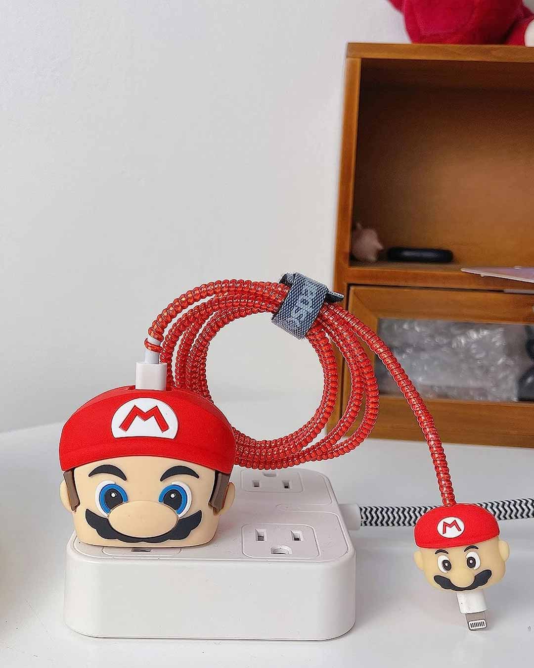 Super Mario (Red) - iPhone Charger Case and Cable Protector