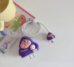 Unbeat Purple- iPhone 18-20W Charger Adapter and Cable Protector Case
