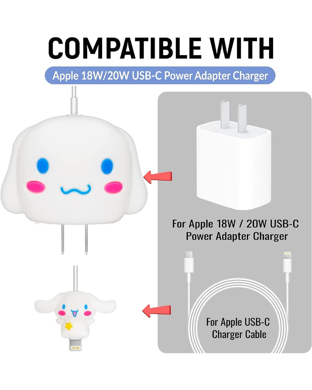 Sanrio Cinnamoroll - iPhone Charger Case and Cable Protector