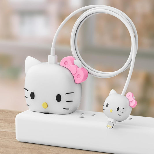 KT Cat - iPhone 18-20W Charger Adapter and Cable Protector Case
