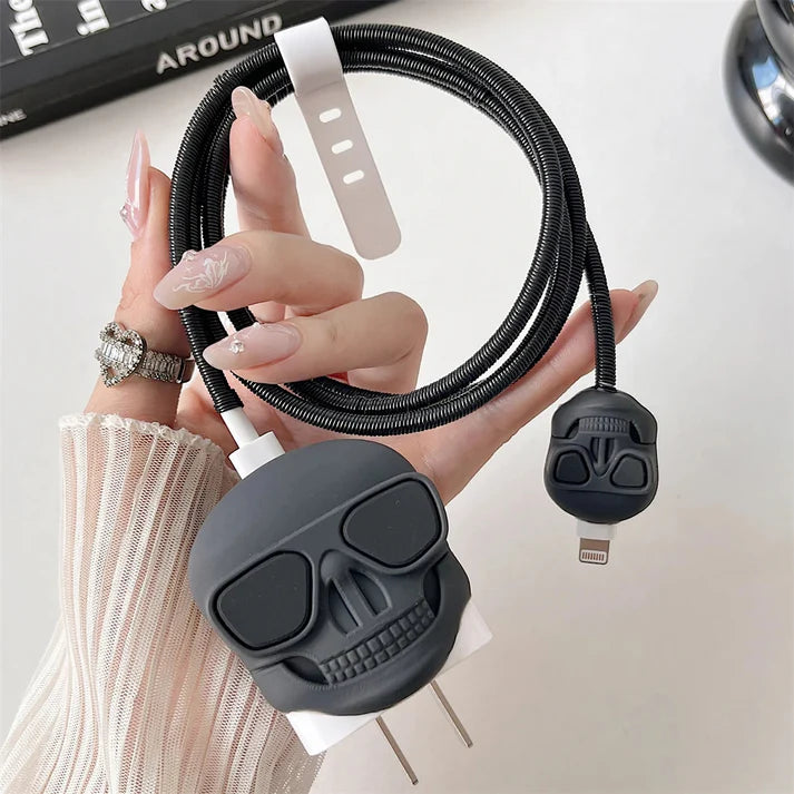 Drip Skull - iPhone 18-20W Charger Adapter and Cable Protector Case