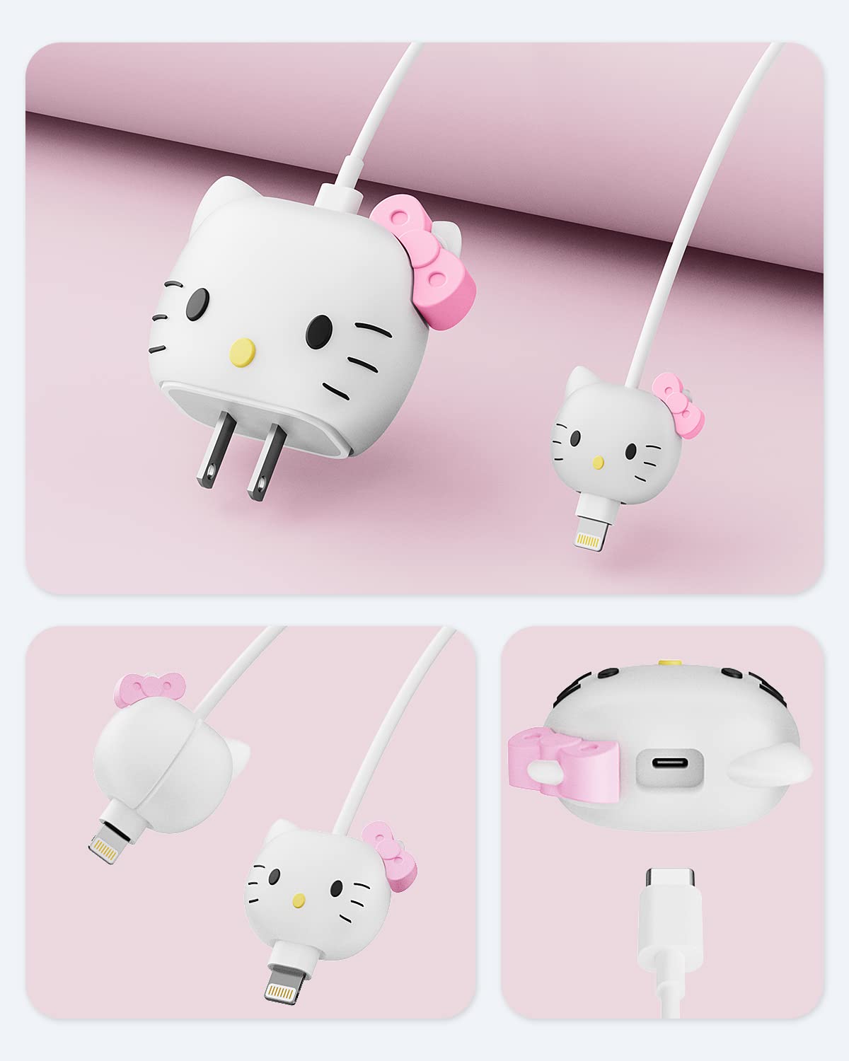 KT Cat - iPhone 18-20W Charger Adapter and Cable Protector Case