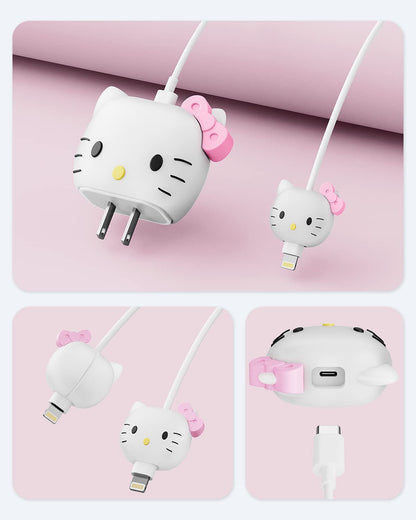KT Cat - iPhone 18-20W Charger Adapter and Cable Protector Case