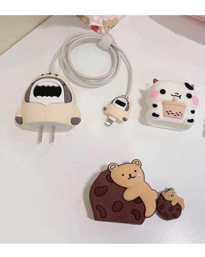 Beary Cute-- iPhone Charger Case and Cable Protector