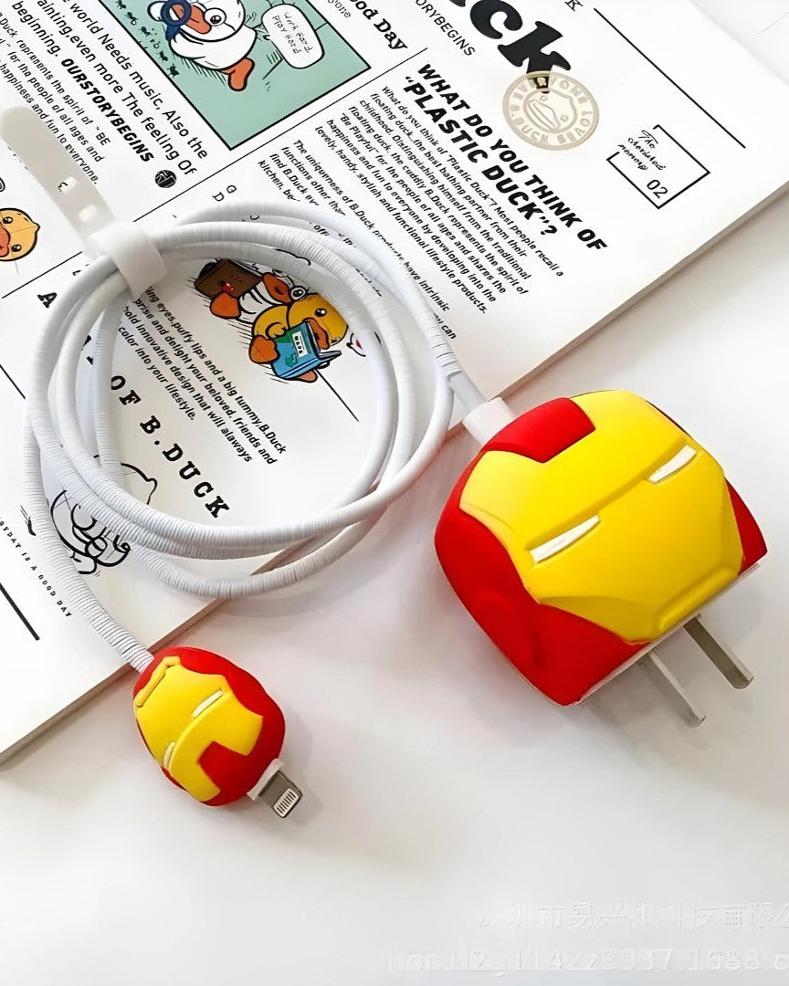 Iron Man - iPhone 18-20W Charger Adapter and Cable Protector Case
