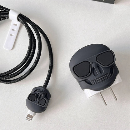 Drip Skull - iPhone 18-20W Charger Adapter and Cable Protector Case