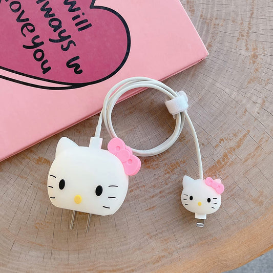 KT Cat - iPhone 18-20W Charger Adapter and Cable Protector Case