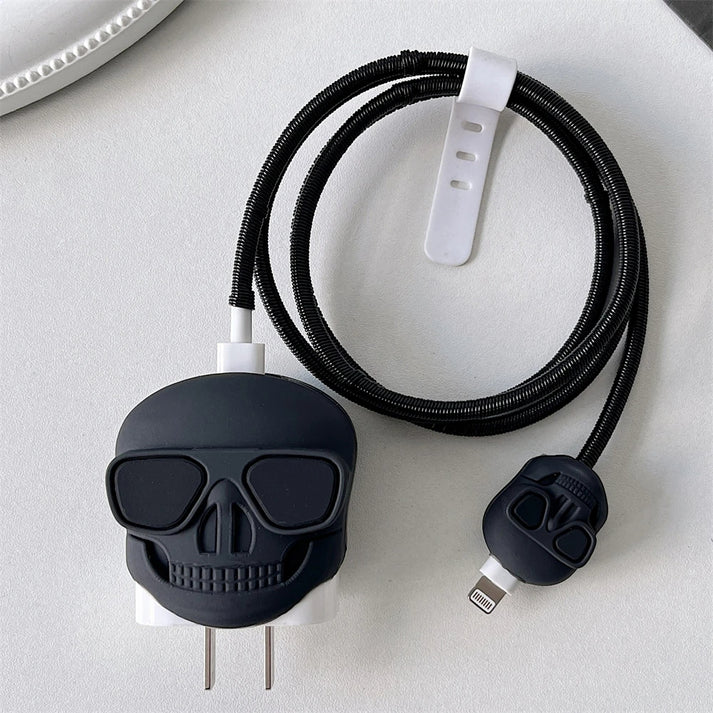 Drip Skull - iPhone 18-20W Charger Adapter and Cable Protector Case
