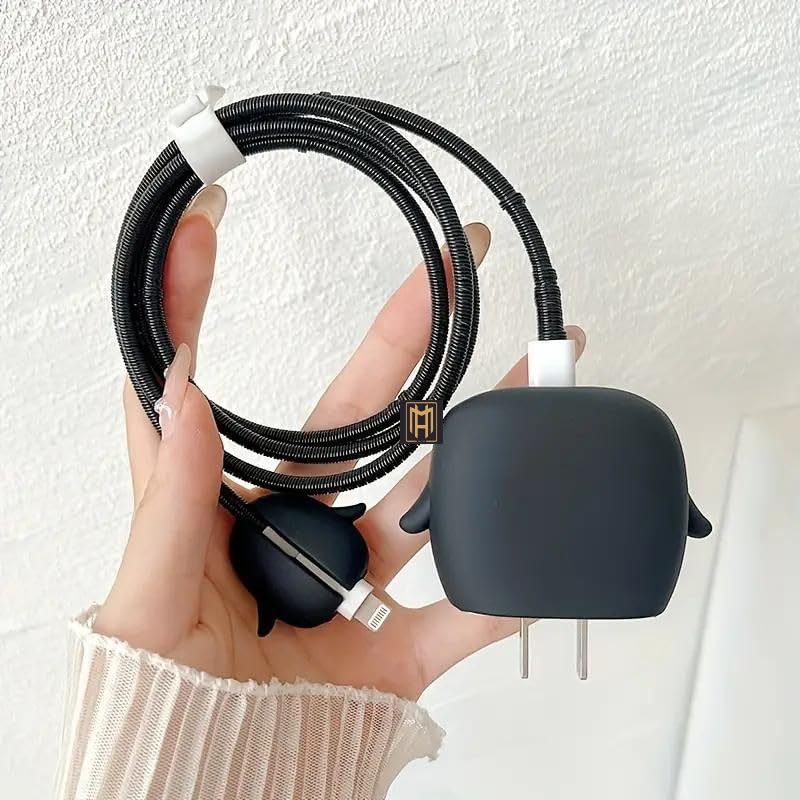 BLACK PENGUIN - iPhone 18-20W Charger Adapter and Cable Protector Case