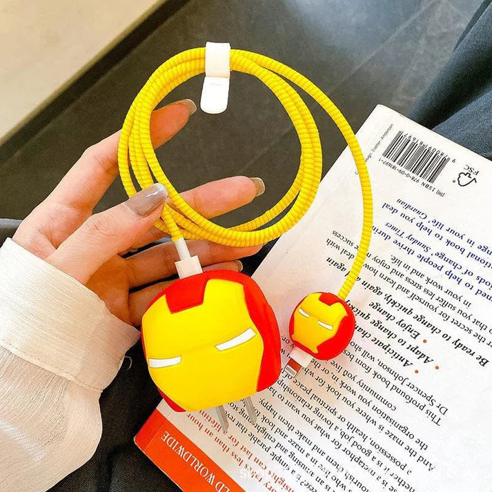 Iron Man - iPhone 18-20W Charger Adapter and Cable Protector Case