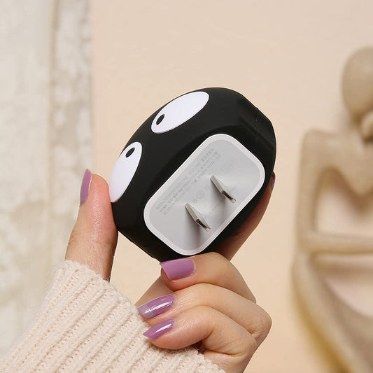 Eyes Black- iPhone 18-20W Charger Adapter and Cable Protector Case