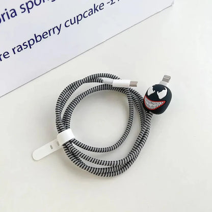 Marvel Venom - iPhone 18-20W Charger Adapter and Cable Protector Case