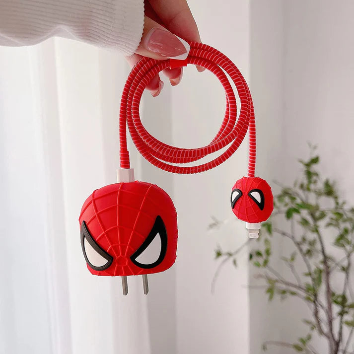 Spider-Man - iPhone 18-20W Charger Adapter and Cable Protector Case