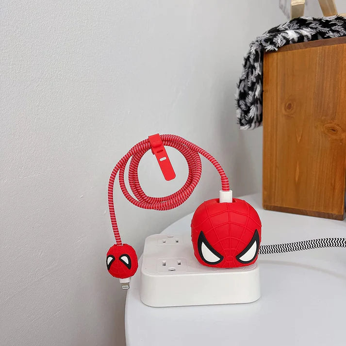 Spider-Man - iPhone 18-20W Charger Adapter and Cable Protector Case