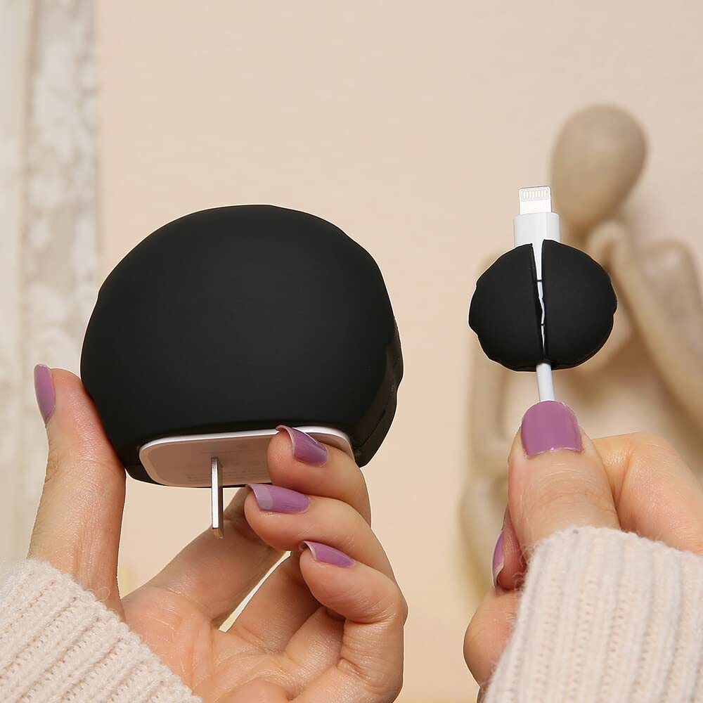 Eyes Black- iPhone 18-20W Charger Adapter and Cable Protector Case