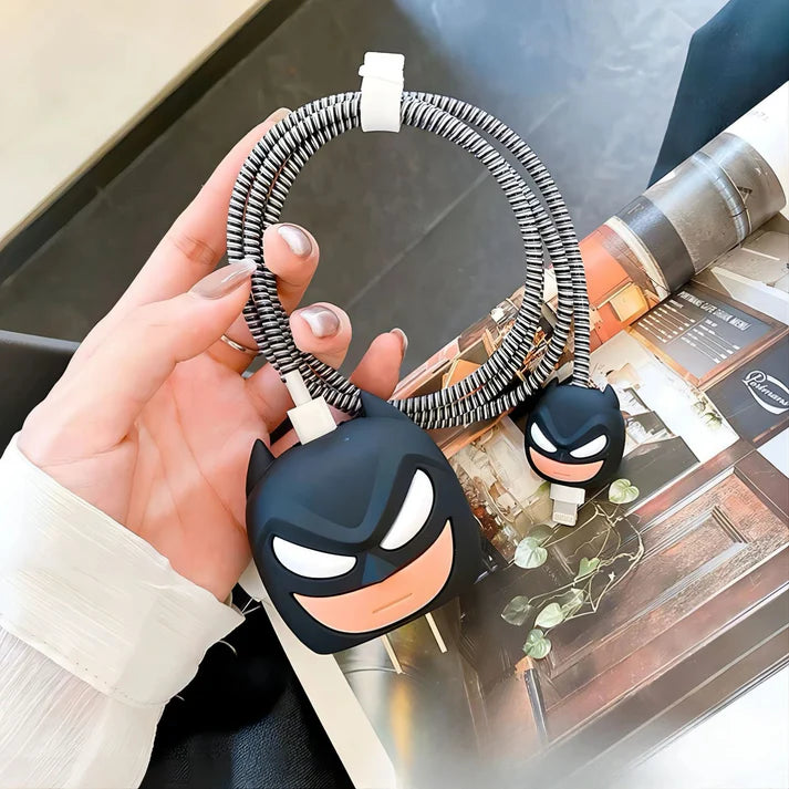 Batman - iPhone 18-20W Charger Adapter and Cable Protector Case