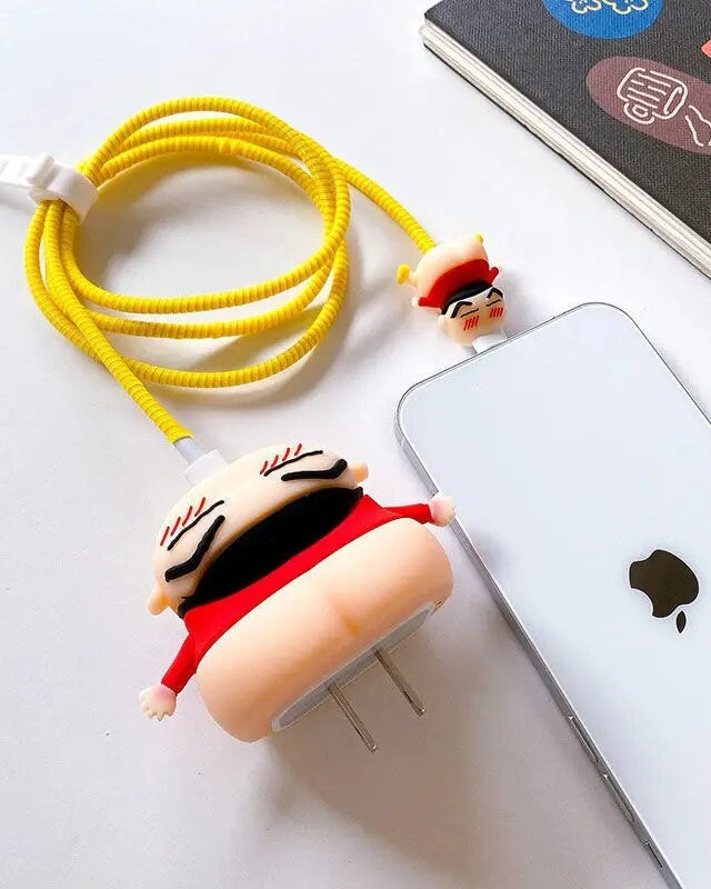 ShinChan Nude - iPhone Charger Case and Cable Protector